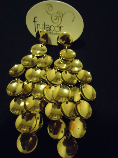 Brinco Dourado escama