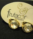 Gota dourada com strass