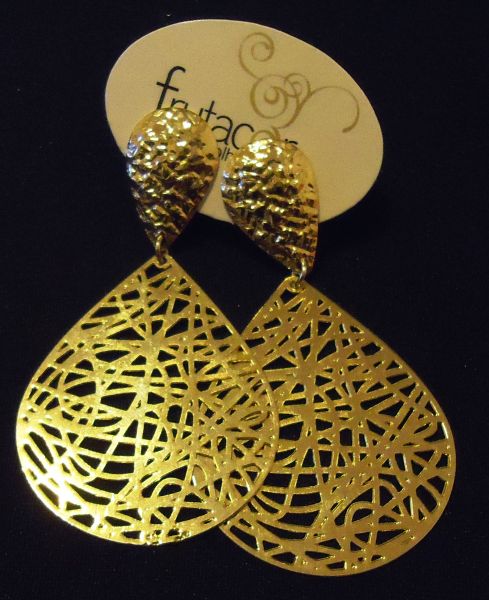 Brinco médio dourado