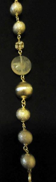 Pulseira bolas douradas